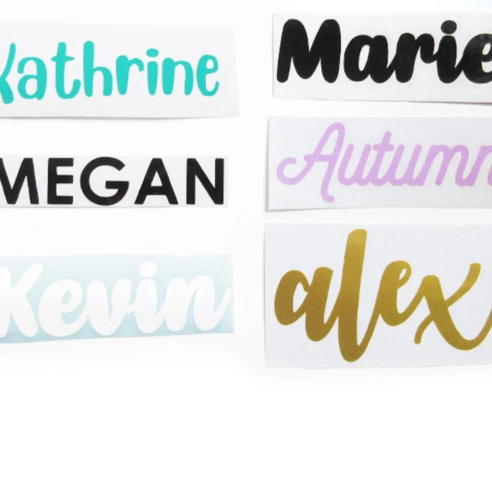Custom decals With your name